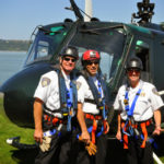 Area emergency responders participated in an on-water rescue demonstration Monday afternoon on Tacoma's Thea Foss Waterway. (PHOTO COURTESY TACOMA FIRE DEPARTMENT)