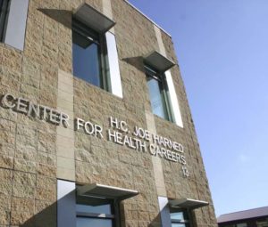 Tacoma Community College celebrated the grand opening of the $39 million H.C. "Joe" Harned Center for Health Careers during a ribbon-cutting ceremony on Thurs., Sept. 4. (PHOTO BY TODD MATTHEWS)