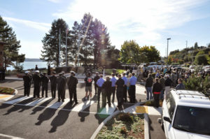 The Tacoma Fire Department hosted a public remembrance ceremony at Marine Park along Ruston Way Thursday morning to mark the 13th anniversary of the 9/11 tragedy. (PHOTO COURTESY TACOMA FIRE DEPARTMENT)