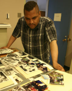 Tacoma Community College (TCC) Library Reference Specialist Dale Coleman is writing a narrative history to mark the college's 50th anniversary. "It's really tough because there are so many stories," said Coleman. "The trick is sort of weaving a macro story. You'll never be able to tell every story, but you kind of do your best to incorporate what was going on at the campus and what was going on in the world. Hopefully, I have accomplished that." (PHOTO BY TODD MATTHEWS)