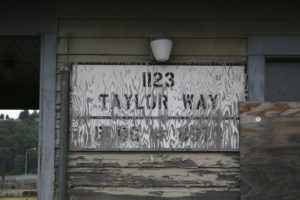 One building slated for demolition is the former offices of Hercules Heavy Hauling and Tacoma Municipal Railway, located at 1123 Taylor Way. (PHOTO BY TODD MATTHEWS)