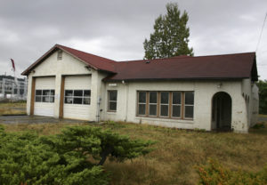 The former Tacoma Fire Station No. 15, located at 3510 E. 11th St. and near the demolition site, will not be demolished. It is City-owned and listed on three historic registers. (PHOTO BY TODD MATTHEWS)