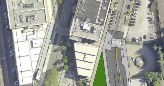 Design plans to re-align South 17th Street near the University of Washington Tacoma campus. (IMAGE COURTESY CITY OF TACOMA)