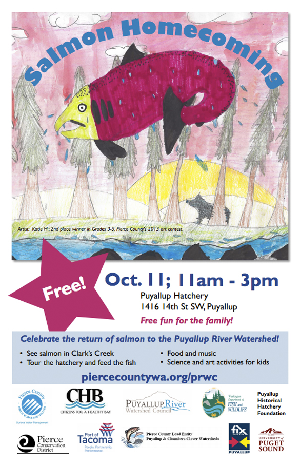 Pierce County Salmon Homecoming celebration Oct. 11