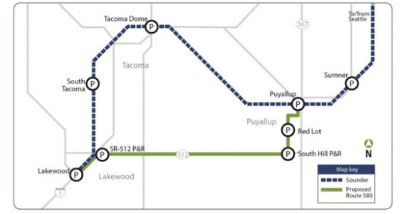 Sound Transit: New route would link Lakewood, Puyallup Sounder Stations