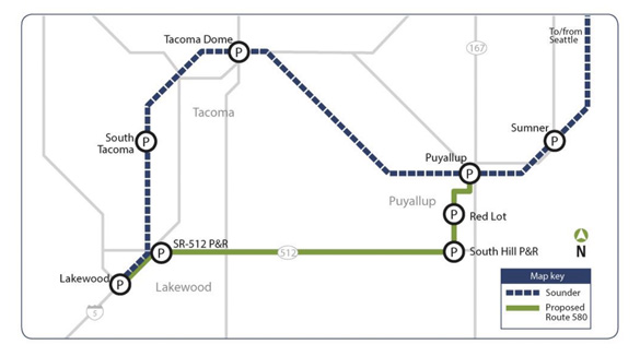 Sound Transit: New route would link Lakewood, Puyallup Sounder Stations