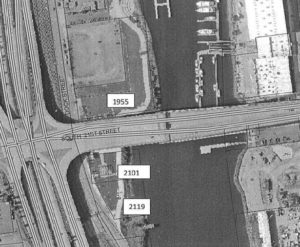 The park is currently unnamed and consists of three parcels on either side of the State Route 509 bridge. It is located at 1955 Dock Street, 2101 Dock Street, and 2119 Dock Street. Two parcels -- 2101 Dock Street and 2119 Dock Street -- are owned by the Foss Waterway Development Authority, and one parcel -- 1955 Dock Street -- is owned by the City of Tacoma. The park opened to the public five years ago. (IMAGE COURTESY CITY OF TACOMA)