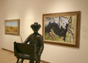 The Haub Family Collection includes 295 works of Western American art dating back to circa-1800 by artists such as E. Martin Hennings, Georgia O'Keeffe, Tom Lovell, and John Clymer (among others). (PHOTO BY TODD MATTHEWS)