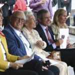 (FROM LEFT TO RIGHT) Tacoma Art Museum Director Stephanie A. Stebich joined Erivan Haub, Helga Haub, Christian Haub, and Liliane Haub during a groundbreaking ceremony on Thurs., Sept. 5, 2013, to mark the beginning of a $15.5 million, 16,000-square-foot building expansion and redesign project that includes the Haub Family Galleries. (PHOTO BY TODD MATTHEWS)