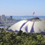 A proposal under discussion at Tacoma City Hall would cover the Tacoma Dome roof with art designed by iconic pop artist Andy Warhol. (IMAGE COURTESY CITY OF TACOMA)