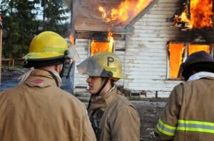 Tacoma firefighters participated in a variety of training drills Wednesday in Fife. (PHOTO COURTESY TACOMA FIRE DEPARTMENT)