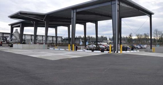 Pierce County officials Thursday marked the completion of a $1.6 million, 2.5-acre facility in Spanaway that aims to improve how the county processes roadside storm drain waste. (PHOTO COURTESY PIERCE COUNTY)