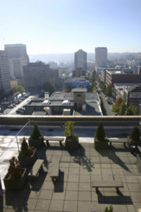 The Winthrop Hotel in downtown Tacoma, which was built in 1925, is in need of millions of dollars in deferred maintenance. A view from the penthouse level. (FILE PHOTO BY TODD MATTHEWS)