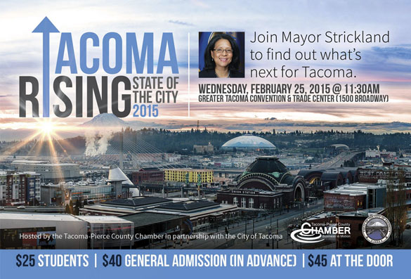 Tacoma Mayor Strickland to deliver State of the City Address Feb. 25