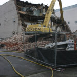 Pierce County razes century-old downtown Tacoma building. (PHOTO BY TODD MATTHEWS)