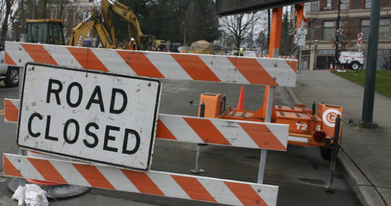 A $1.8 million public works project is under way in downtown Tacoma that aims to make it a little easier to navigate the streets near the University of Washington Tacoma campus. (PHOTO BY TODD MATTHEWS)