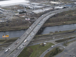 The existing Interstate 5 bridge over the Puyallup River in Tacoma. (IMAGE COURTESY WASHINGTON STATE DEPARTMENT OF TRANSPORTATION)