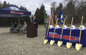 U.S. Rep. Denny Heck (D-Wash.) speaks during a ground-breaking ceremony on Feb. 18 for the Washington National Guard's new Pierce County Readiness Center at the Camp Murray military base in Tacoma. (PHOTO COURTESY WASHINGTON NATIONAL GUARD)