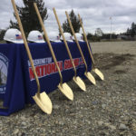 The Washington National Guard held a ground-breaking ceremony on Feb. 18 to mark the beginning of construction of the $28 million Pierce County Readiness Center at the Camp Murray military base in Tacoma. (PHOTO COURTESY WASHINGTON NATIONAL GUARD)