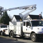 Crews are installing light-emitting diode (LED) street lights in Tacoma's Lincoln International Business District this week. (PHOTO BY TODD MATTHEWS)