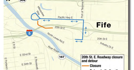 WSDOT: I-5 HOV project will close 20th Street East in Fife