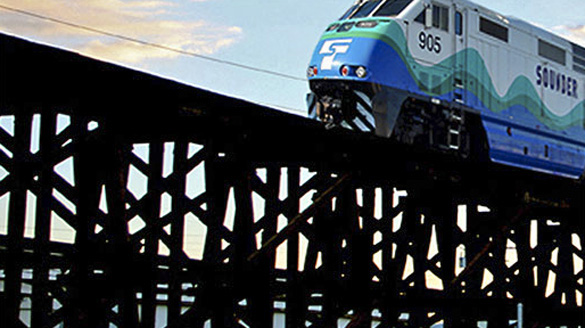 Sound Transit plans to replace the century-old wooden single-track railroad trestle at Tacoma Dome Station with a modern, double-track bridge. (IMAGE COURTESY SOUND TRANSIT)