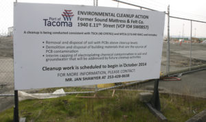 The former Brown & Haley headquarters and warehouse on the Tacoma tide flats has been razed. The Port of Tacoma-owned property was once a hub of economic activity and the headquarters for one of Tacoma's most prominent businesses. The world-famous Tacoma candy-maker that produces Almond Roca and dates back to 1912 moved to the site in 1965 and remained there for more than 40 years. (PHOTO BY TODD MATTHEWS)