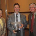 Steve Thomason (LEFT) and Tom Taylor (RIGHT) of Taylor-Thomason Insurance presented the Tacoma-Pierce County Chamber's 9th Annual Tahoma Environmental Business Award to Waste Connections Western Region Vice-President of Government Affairs Eddie Westmoreland in 2011. (PHOTO COURTESY TACOMA-PIERCE COUNTY CHAMBER)