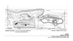 Site plans for the third phase of Tacoma's Chinese Reconciliation Park. (IMAGE COURTESY CITY OF TACOMA)
