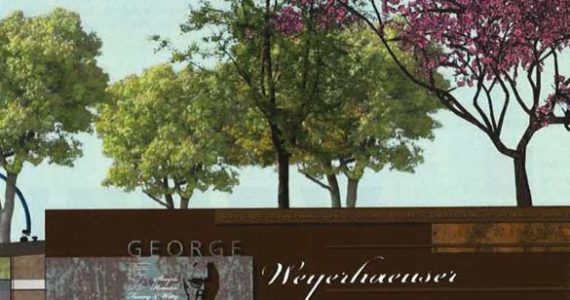 A waterfront park located along Thea Foss Waterway could soon be named after Tacoma civic booster George H. Weyerhaeuser, Jr. (IMAGE COURTESY BCRA / CITY OF TACOMA)