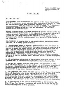 A contract between the City of Tacoma and Andy Warhol called for the Pop artists to be paid $4,500 to create public art for the Tacoma Dome. (IMAGE COURTESY CITY OF TACOMA)