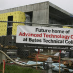 Construction continues on the new $23 million, two-story, 53,000-square-foot Advanced Technology Center at Bates Technical College in Tacoma. (PHOTO BY TODD MATTHEWS)