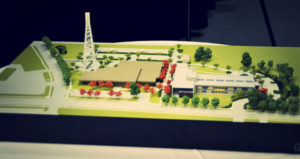 A model of Bates Technical College's Advanced Technology Center in Tacoma. (PHOTO COURTESY BATES TECHNICAL COLLEGE)