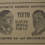 A century ago, the Tacoma Daily Index included display advertisements for downtown businesses that no longer exist. (PHOTO BY TODD MATTHEWS)