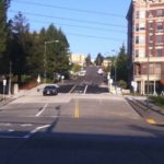 Streets have re-opened and traffic is moving again along South 17th Street and Jefferson Avenue near the University of Washington campus in downtown Tacoma. The area was closed for approximately four months in order to complete a $2 million street realignment project. (PHOTO BY TODD MATTHEWS)