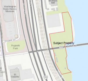 A waterfront park located along Thea Foss Waterway will be named after Tacoma civic booster George H. Weyerhaeuser, Jr. (IMAGE COURTESY CITY OF TACOMA)