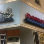 Signage has been installed at the future Original House of Donuts in downtown Tacoma. (PHOTO BY TODD MATTHEWS)