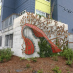 Sea Branches & Pearls by Diane Hansen and Jennifer Weddermann is one of two new art installations at Tacoma Housing Authority's Bay Terrace affordable housing community in the Hilltop neighborhood. (PHOTO BY TODD MATTHEWS)