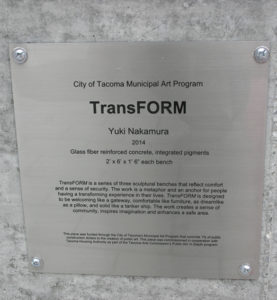 TransFORM by Yuki Nakamura is one of two new art installations at Tacoma Housing Authority's Bay Terrace affordable housing community in the Hilltop neighborhood. (PHOTO BY TODD MATTHEWS)