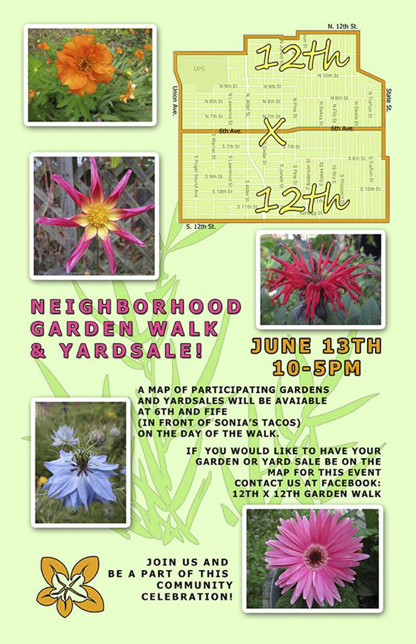 12th x 12th: Tacoma walking tour features neighborhood gardens, yard sales