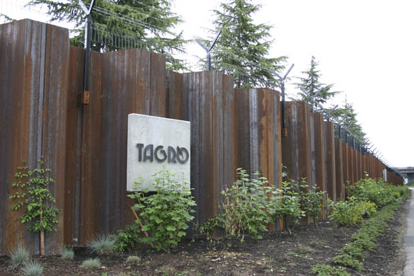 The City of Tacoma recently completed a nearly $10 million project to build a 2,500-foot-long floodwall that aims to protect the Central Wastewater Treatment Plant. (PHOTO BY TODD MATTHEWS)