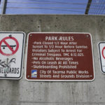 The City of Tacoma could temporarily lift a ban on skateboarding in Tollefson Plaza as part of a three-month pilot program. (PHOTO BY TODD MATTHEWS)