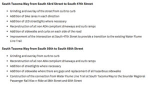 Roadway improvements along South Tacoma Way corridor begin July 6