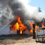 Tacoma firefighters were in Fife Tuesday to participate in an exercise designed to hone their skills under live fire conditions. (PHOTO COURTESY TACOMA FIRE DEPARTMENT)