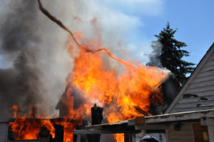 Tacoma firefighters were in Fife Tuesday to participate in an exercise designed to hone their skills under live fire conditions. (PHOTO COURTESY TACOMA FIRE DEPARTMENT)