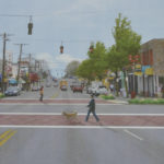 A conceptual design for crosswalks in Tacoma's Lincoln International Business District. (IMAGE COURTESY CITY OF TACOMA)