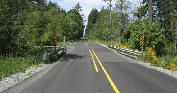 Pierce County will close access to the Lacamas Creek Bridge for approximately three months beginning in July in order to replace the two-lane, 65-year-old span. (PHOTO COURTESY PIERCE COUNTY)