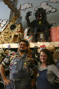 Tinkertopia—the creative re-use center and alternative art supply shop—is owned and operated by husband-and-wife artists Darcy and Richard Ryan "R.R." Anderson. (PHOTO BY TODD MATTHEWS)