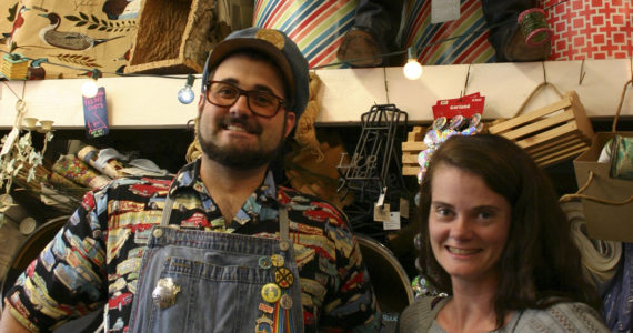 Tinkertopia—the creative re-use center and alternative art supply shop—is owned and operated by husband-and-wife artists Darcy and Richard Ryan "R.R." Anderson. (PHOTO BY TODD MATTHEWS)