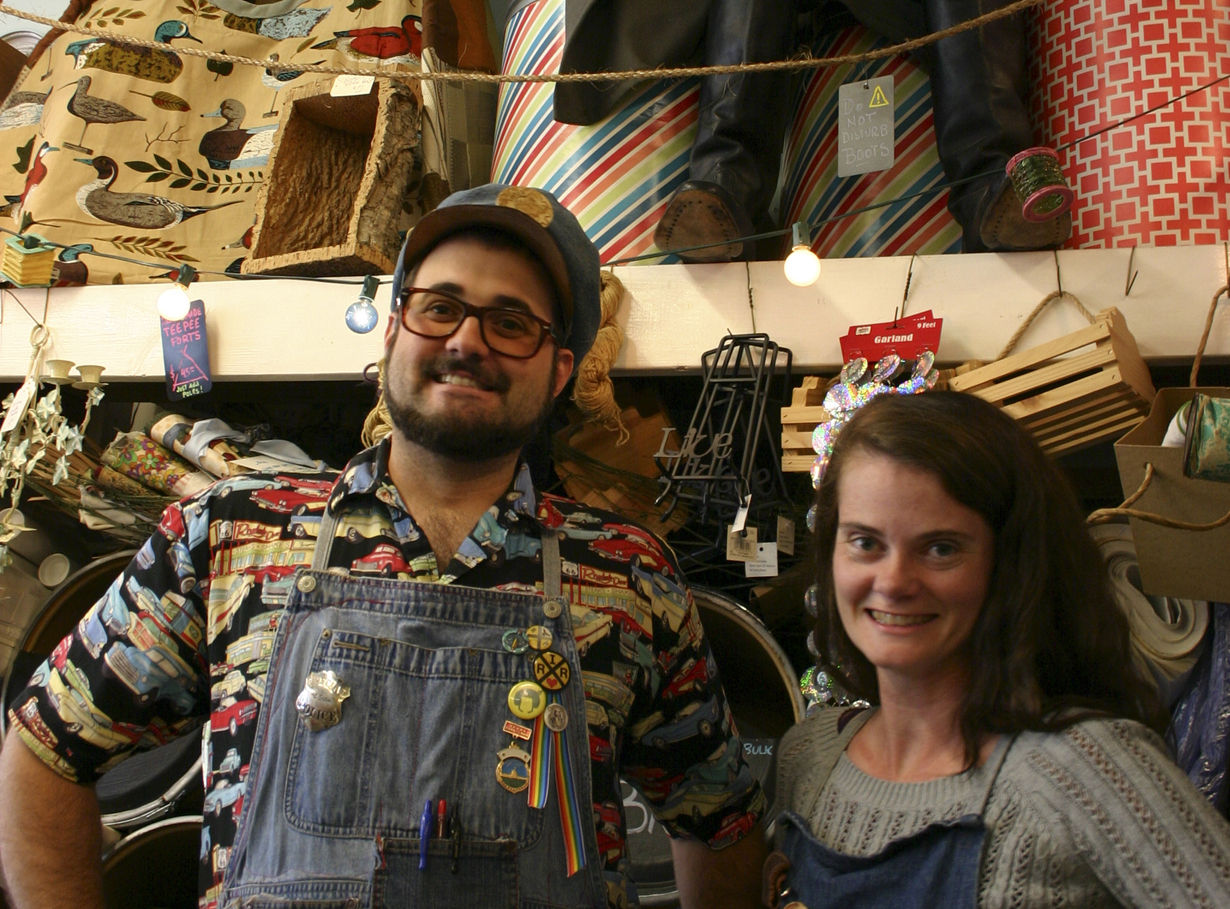 Tinkertopia—the creative re-use center and alternative art supply shop—is owned and operated by husband-and-wife artists Darcy and Richard Ryan "R.R." Anderson. (PHOTO BY TODD MATTHEWS)